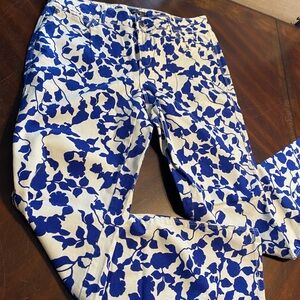 Dana Buchman Blue and White Patterned Women's Jeans